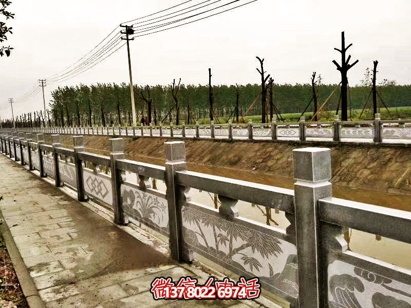 美化城市河道，完美防護欄桿，大理石裝飾
