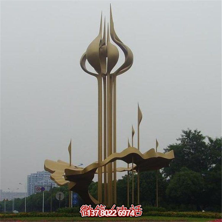 大型不銹鋼景觀擺件，為廣場帶來活力