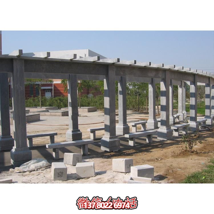 石材長廊，為大型園林戶外空間帶來精致的石雕裝飾