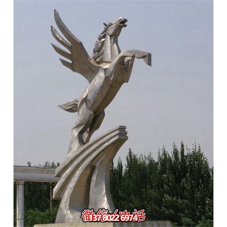 不銹鋼拉絲雕塑，點(diǎn)綴廣場(chǎng)、學(xué)校及園林景觀