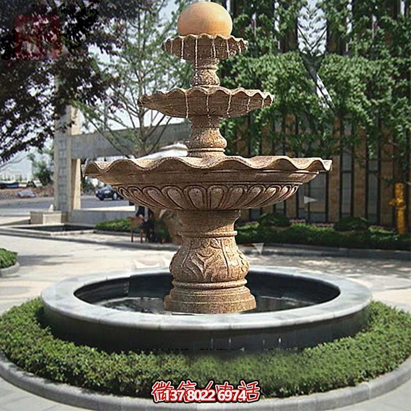 多層景觀噴泉石雕，為學(xué)院增添獨(dú)特的個(gè)性