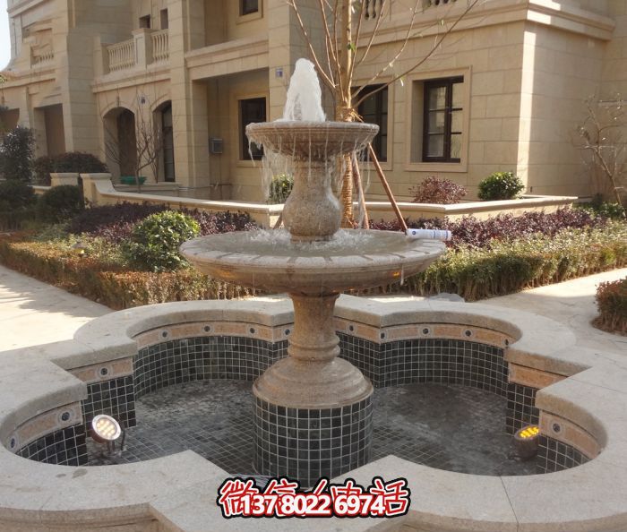 精致的大理石噴泉雕塑，給您的小區(qū)景觀添彩