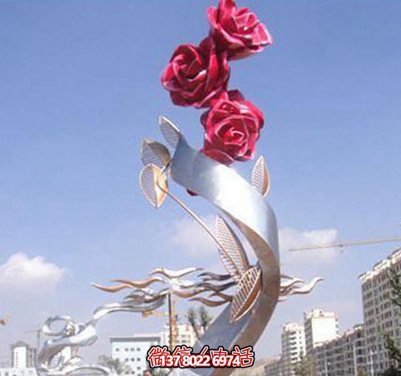 不銹鋼玫瑰雕塑——點(diǎn)綴景觀廣場(chǎng) 不銹鋼玫瑰雕塑——點(diǎn)綴景觀廣場(chǎng)