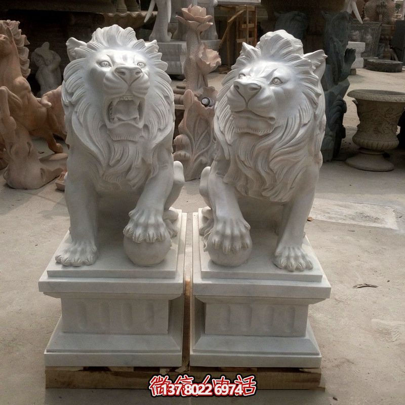 大型仿真石雕獅子雕塑 大型仿真石雕獅子雕塑