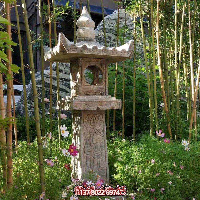華麗的青石燈籠，點(diǎn)綴你的園林