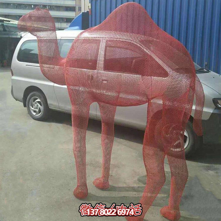 不銹鋼網(wǎng)格景觀雕塑，點(diǎn)綴廣場(chǎng)美景