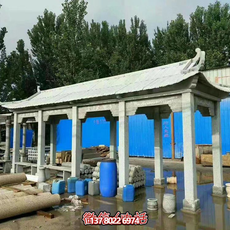 精美仿古建筑醫(yī)院戶外長(zhǎng)廊石雕休息涼亭 精美仿古建筑醫(yī)院戶外長(zhǎng)廊石雕休息涼亭