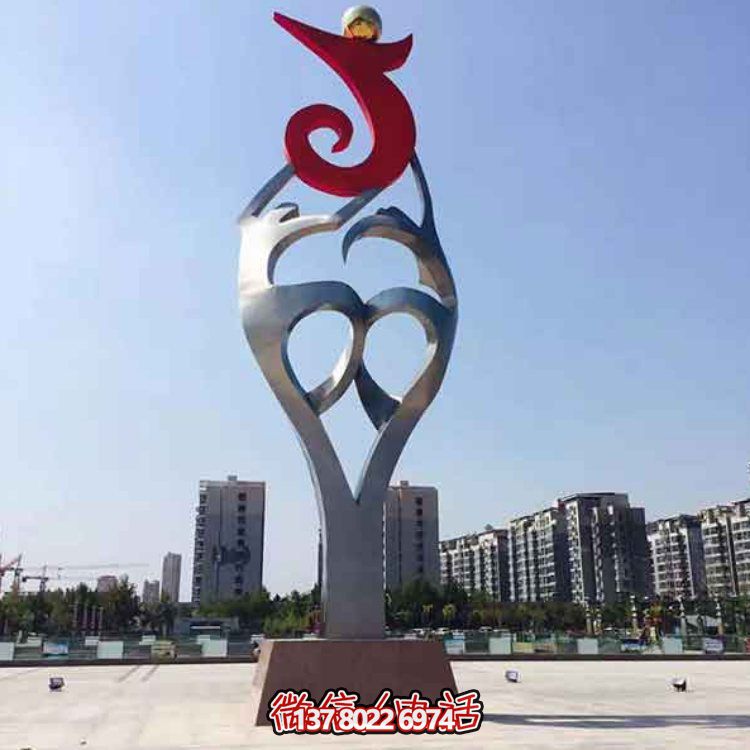 創(chuàng)意大型不銹鋼景觀擺件，點綴戶外廣場園林