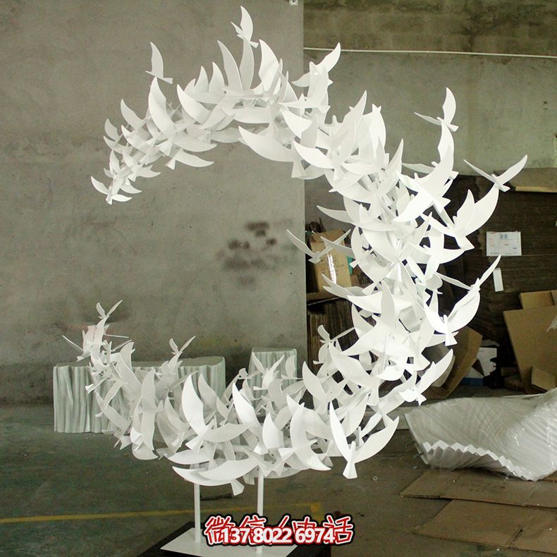 玻璃鋼雕塑擺件裝飾品，創(chuàng)意抽象鴿子裝飾室內(nèi)別墅