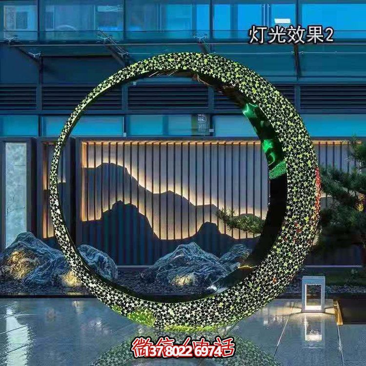 不銹鋼燈光圓環(huán)，營造月亮美景