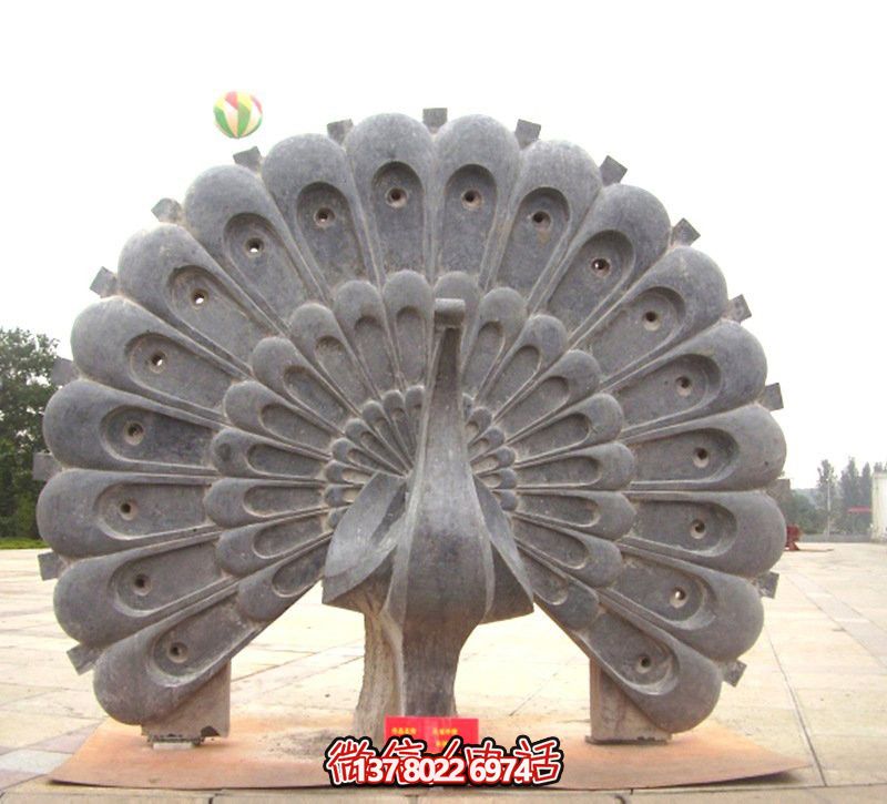 創(chuàng)意青石孔雀雕塑 創(chuàng)意青石孔雀雕塑