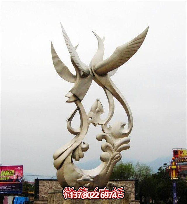 鳳凰不銹鋼抽象創(chuàng)意雕塑 鳳凰不銹鋼抽象創(chuàng)意雕塑