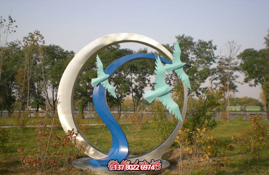 不銹鋼雕塑大雁景觀公園 不銹鋼雕塑大雁景觀公園