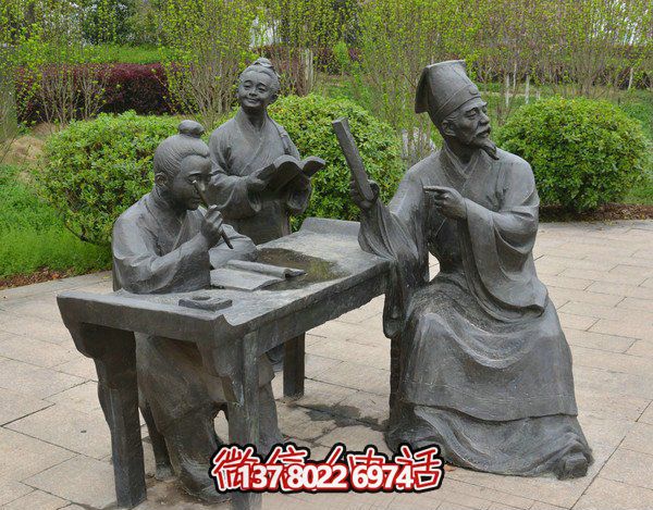 古代庭院景區(qū)，一起讀書、雕塑、感受古風(fēng)