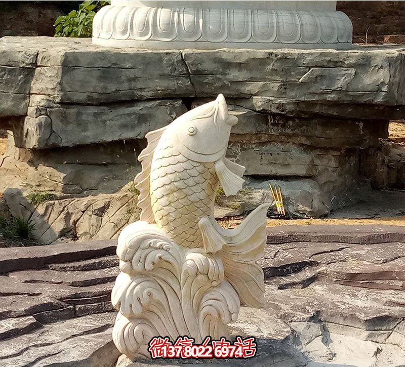漢白玉石雕塑，點綴公園景觀，增添創(chuàng)意噴水裝置