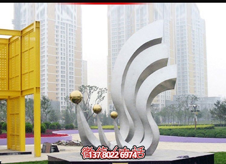 鳳凰不銹鋼雕塑，點(diǎn)亮公園廣場(chǎng)
