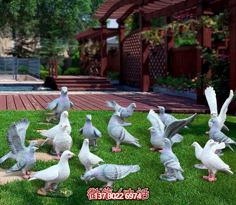童趣仿真動物樹脂雕塑，打造完美草坪戶外景觀