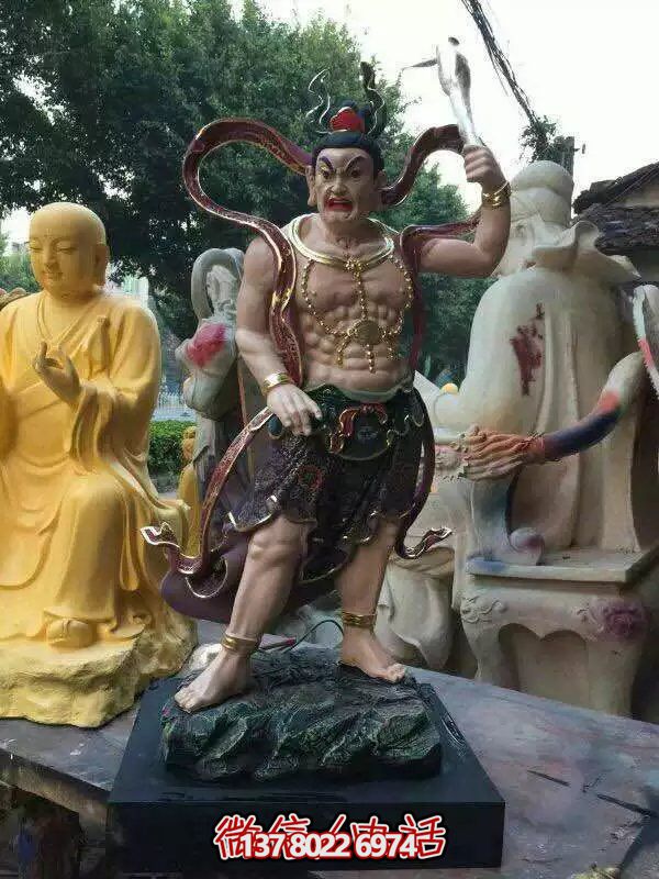 玻璃鋼八大金剛雕塑，護(hù)法神圣的守護(hù)