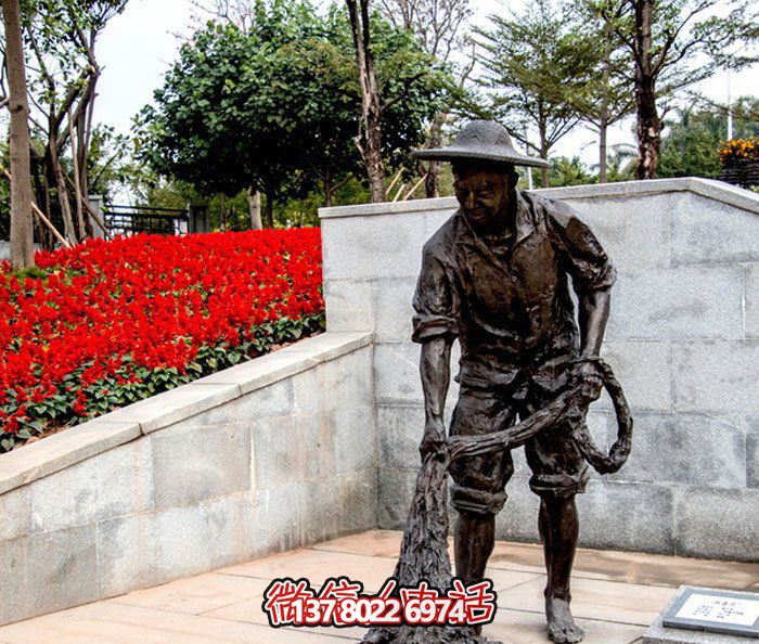 仿真捕魚人撒網(wǎng)裝飾公園景觀銅雕塑 仿真捕魚人撒網(wǎng)裝飾公園景觀銅雕塑