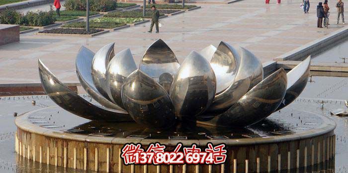 室外不銹鋼噴泉雕塑，讓廣場與公園更加美麗