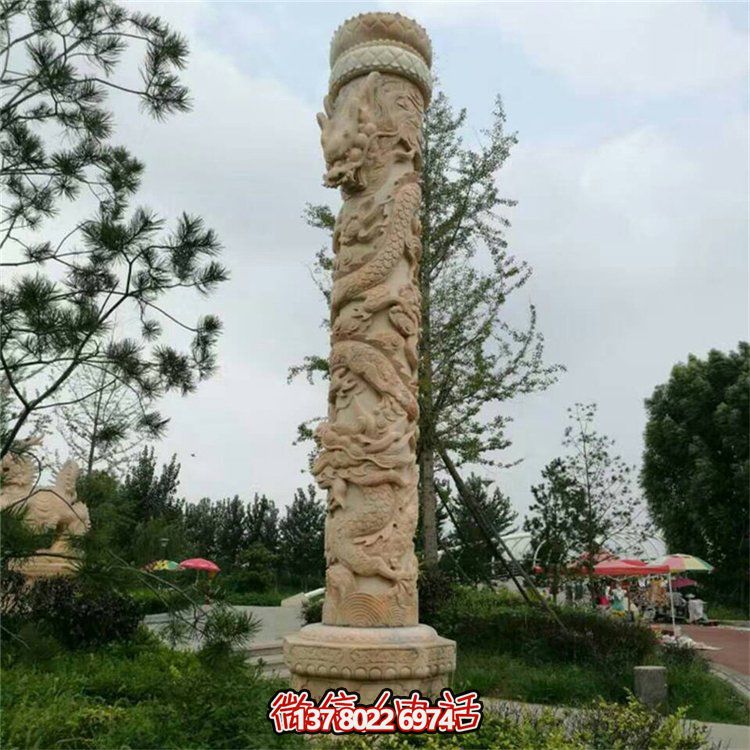 天然大理石盤(pán)龍雕刻石柱擺件——現(xiàn)代園林戶(hù)外裝飾的絕佳選擇