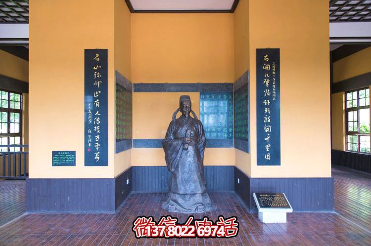 歐陽詢鑄銅雕像，讓歷史文化名人永恒鐫刻