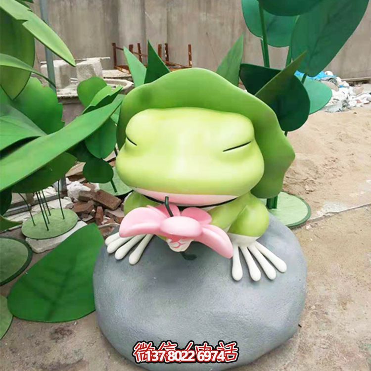 玻璃鋼室內(nèi)抽象青蛙雕塑 玻璃鋼室內(nèi)抽象青蛙雕塑