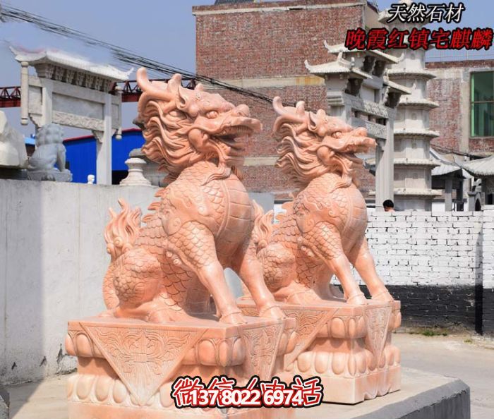 仿古神麒麟石雕，點(diǎn)綴您的庭院門口