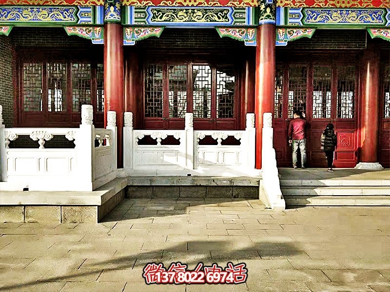 唯美古典，精致古建筑——漢白玉雕刻欄桿扶手