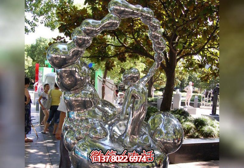 兒童泡泡雕塑鏡面不銹鋼吹奏樂器 兒童泡泡雕塑鏡面不銹鋼吹奏樂器