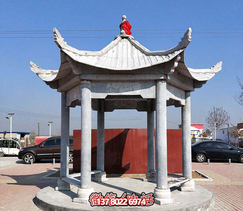 精致大理石涼亭，點綴完美小區(qū)廣場