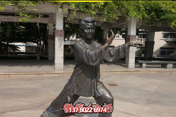 仿銅擺件-公園景觀太極老太太玻璃鋼裝飾 仿銅擺件-公園景觀太極老太太玻璃鋼裝飾