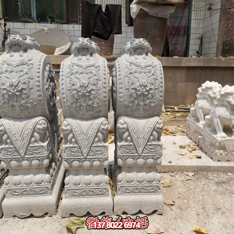 精美古典石雕擺件，美化庭院景觀