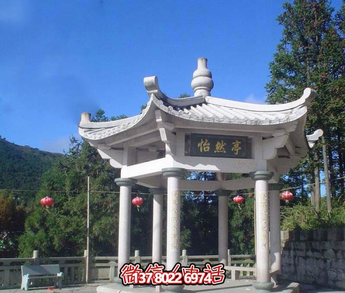 怡然仿古戶外建筑漢白玉擺放，增添農(nóng)場(chǎng)景觀魅力