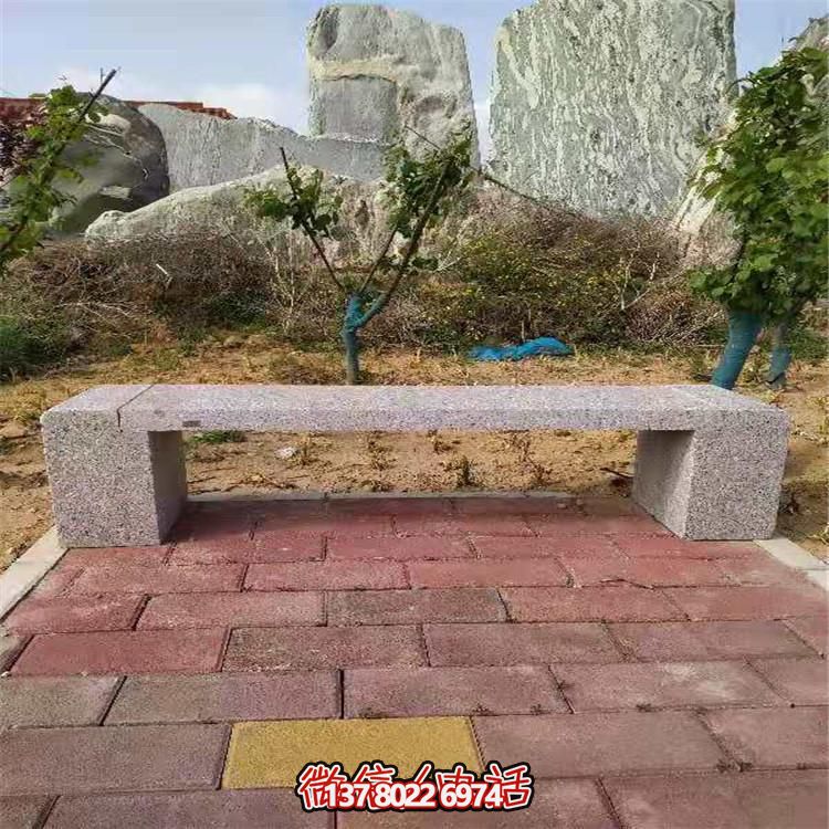 花崗巖長(zhǎng)形石凳，裝飾您的小區(qū)公園