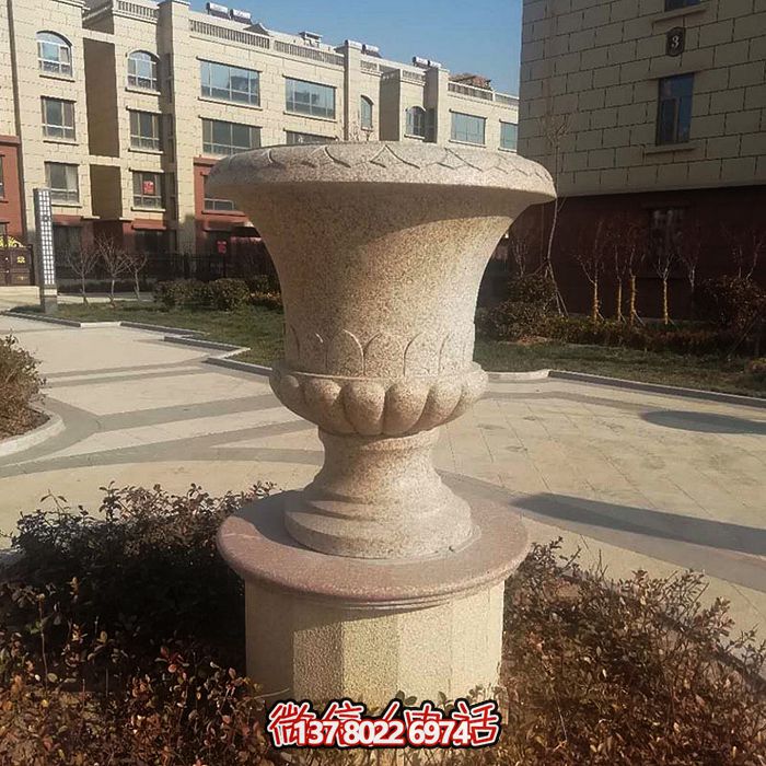 歐式裝飾石雕花盆，讓您的小區(qū)更添靚麗