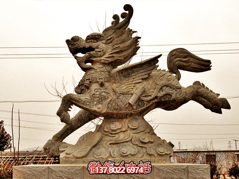 廣場大象不銹鋼做舊奔跑的神獸麒麟雕塑 廣場大象不銹鋼做舊奔跑的神獸麒麟雕塑