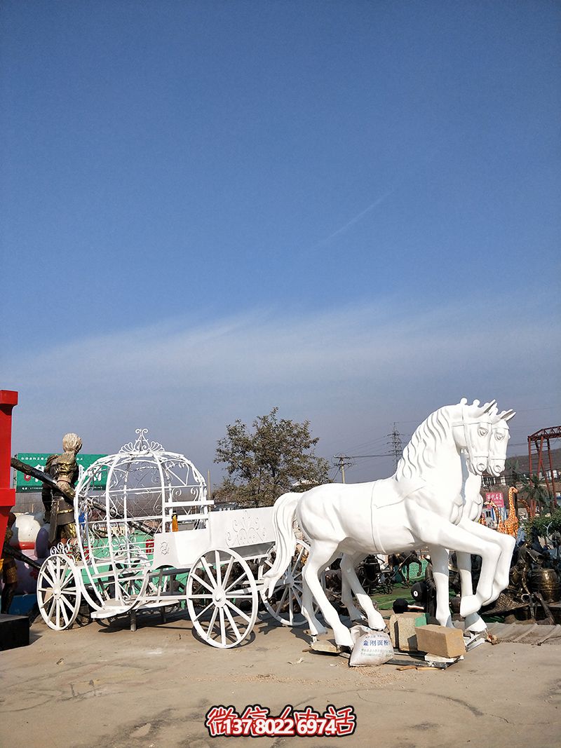 文化廣場擺放大理石創(chuàng)意馬車石雕 文化廣場擺放大理石創(chuàng)意馬車石雕