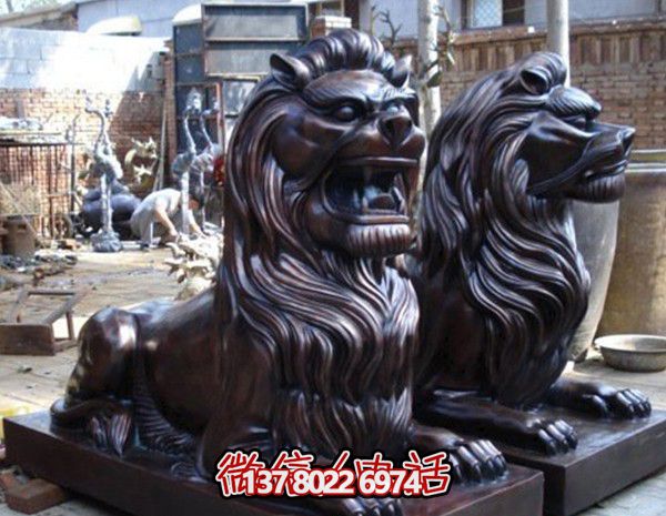 大型不銹鋼銅雕仿真動物獅子雕塑 大型不銹鋼銅雕仿真動物獅子雕塑