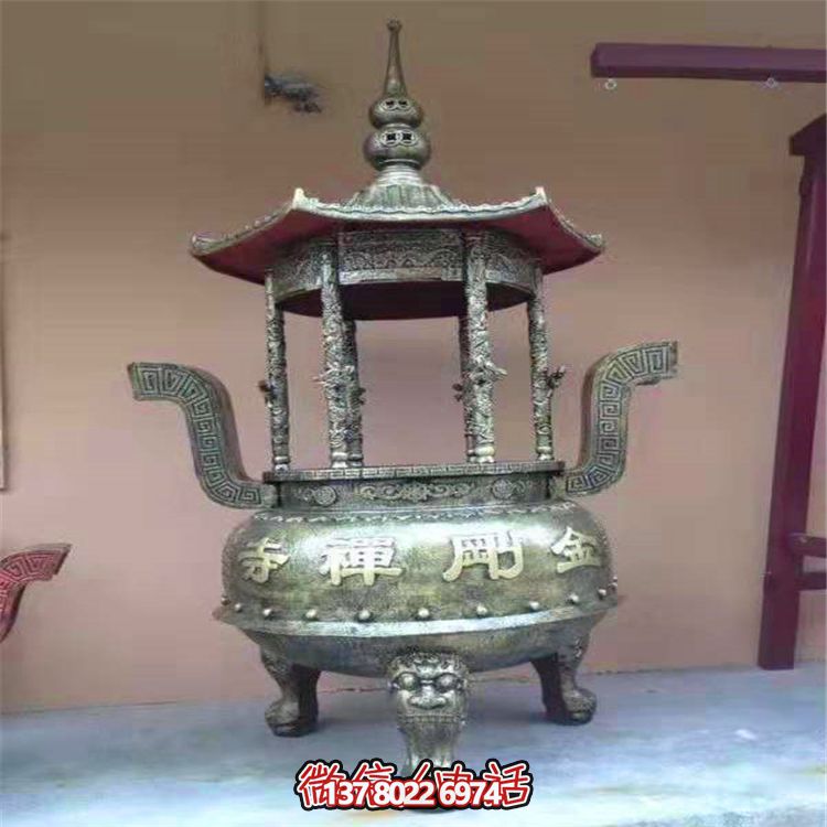 道觀戶(hù)外擺放圓形化寶香爐 道觀戶(hù)外擺放圓形化寶香爐