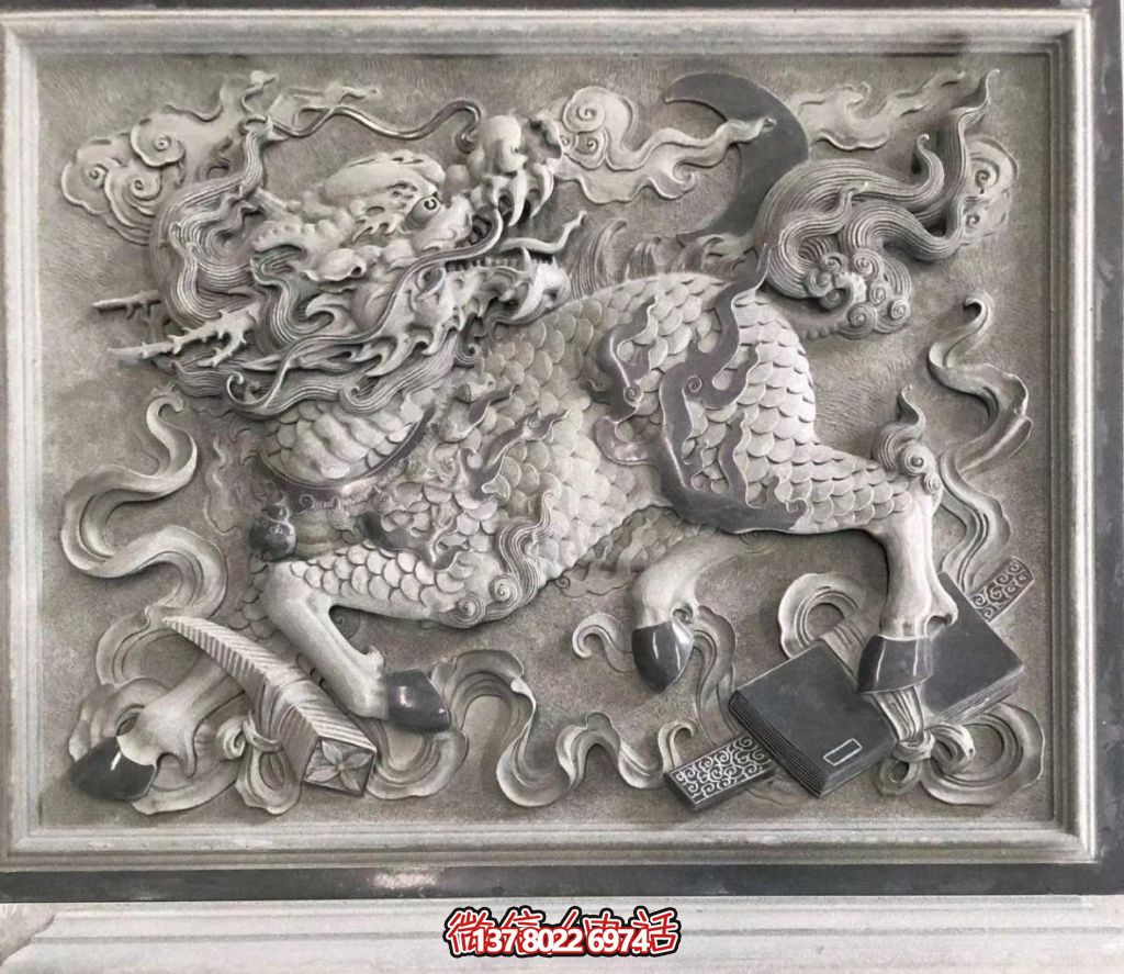 青石麒麟獻(xiàn)瑞：祥瑞滿(mǎn)庭，福佑千秋