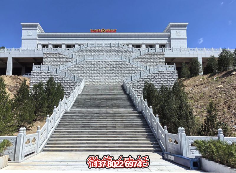 花崗巖露臺石雕步梯、欄桿欄板